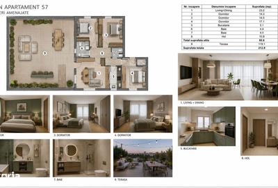 Apartament cu 4 camere în Central