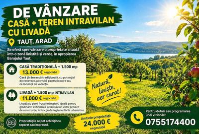 Casă cu Teren 3000 Mp în Tauț