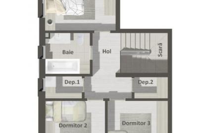Duplex cu 4 camere cu Canalizare în Central - 4