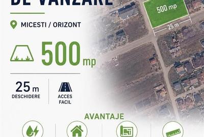 Teren de 500 mp, în Micești