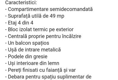 Apartament cu 2 camere semidecomandat în Tomis III