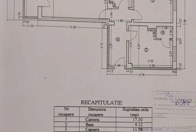 Apartament cu 2 camere decomandat în Central