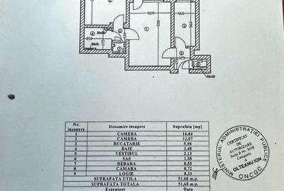 Apartament cu 2 camere semidecomandat în Pajura