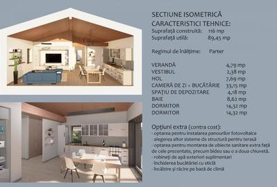 Casă cu 3 camere cu Teren 511 Mp în Tărlungeni - 4