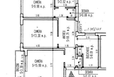 Apartament cu 3 camere decomandat în Mănăștur