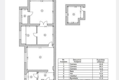 Apartament cu 3 camere semidecomandat în Gara de Nord - 3