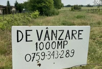 Teren de 1000 mp, în Sitaru - 1