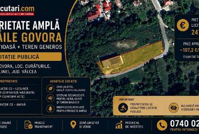 Casă individuală cu 8 camere cu Teren 2303 Mp în Curăturile