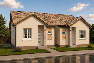 Duplex cu 3 camere cu Canalizare în Moșnița Nouă