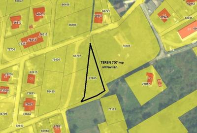 Teren Construcții intravilan de 707 mp, în Vișan - 2