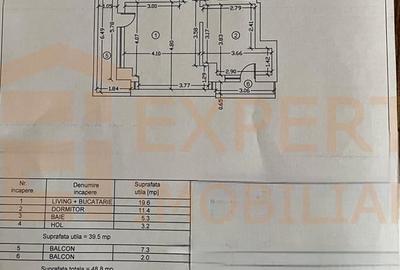 Apartament cu 2 camere semidecomandat în Central - 7