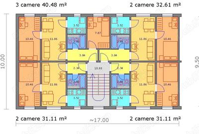 Apartament cu 2 camere nedecomandat în Brătianu - 1