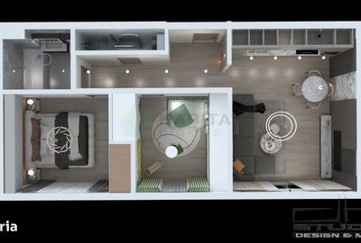 Apartament cu 3 camere în Tunari - 19