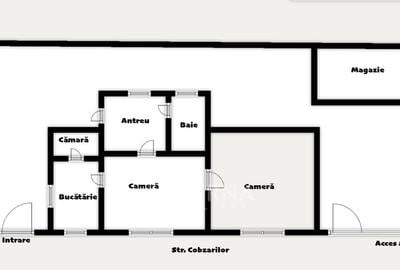 Casa individuala cu 2 camere, teren si acces auto langa Cluj Arena - 13