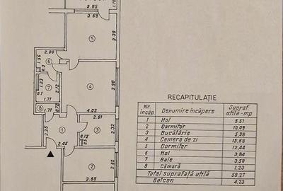 Apartament cu 3 camere semidecomandat în Apollo - 1
