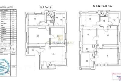 Apartament tip duplex, ideal birouri, 7 camere, Zona Parcul Carol - 8