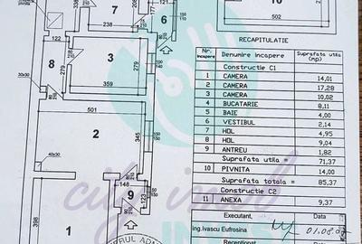 Casă individuală cu 3 camere cu Canalizare în Vatra Luminoasă - 12