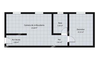 Apartament cu 2 camere decomandat, mobilat în Aeroport - 9