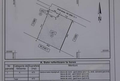 Teren Construcții intravilan de 473 mp, în Pipera - 4