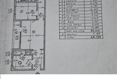 Apartament cu 3 camere semidecomandat, mobilat în Titan