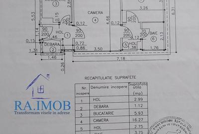 Apartament cu 2 camere semidecomandat în Ultracentral