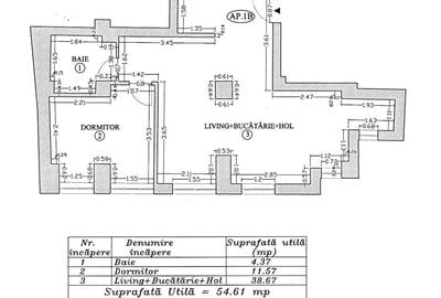 Apartament cu 2 camere semidecomandat în Dacia - 12