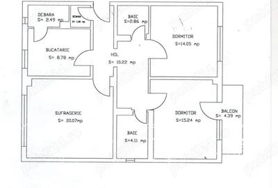 Apartament cu 3 camere decomandat în Mircea-Vodă - 9