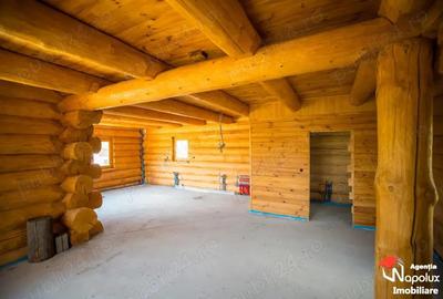 Exclusivitate! Casa din busteni intregi in Chinteni - 5