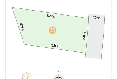 Teren de 554 mp, în Izvorani - 2