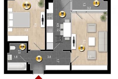 Apartament cu 2 camere în Rahova - 1