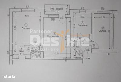 Apartament cu 3 camere în Nord - 1