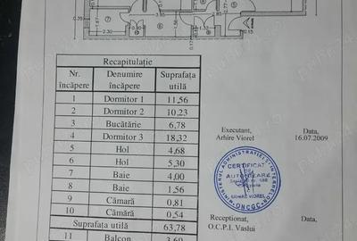 Vand apartament 3 cam zona Cartier. - 1