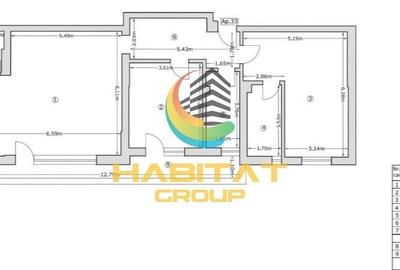 Penthouse cu 3 camere semidecomandat în Theodor Pallady - 2