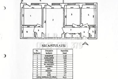 Apartament cu 3 camere semidecomandat în Tei - 8