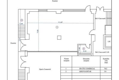 Spațiu comercial, de 194 mp, în Central - 1