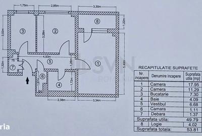 Apartament cu 2 camere decomandat, mobilat în Ștefan cel Mare - 3