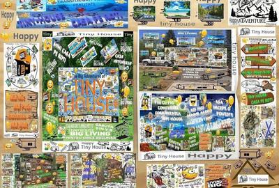 Tiny House Afacere Birou Locuit Vacanta Rulota Mini Casa Mobila Pe Roti Hambar Lemn Din Vis Natura - 3