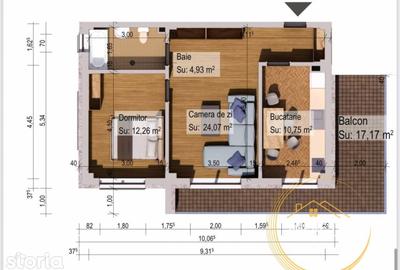 Apartament cu 2 camere în Burdujeni - 1