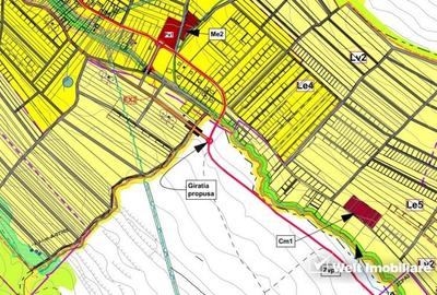 Teren 5300mp, 9 loturi, construibil, parcelat - intrare Chinteni - Unirii - 3