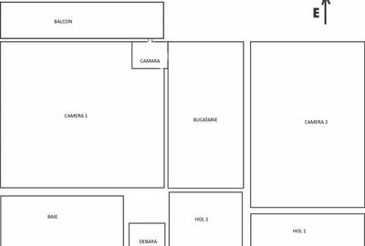 Apartament cu 2 camere decomandat în Mărăști