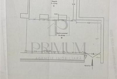 Spațiu comercial, de 200 mp, în P-ța Maria - 2