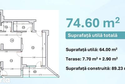 Apartament cu 3 camere în Nord - 1