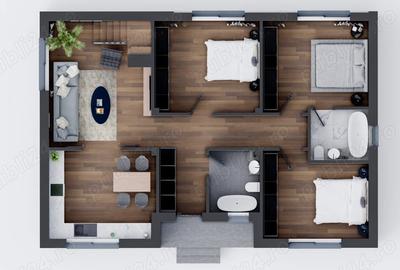 Casă cu 4 camere cu Teren 400 Mp în Balotești - 9