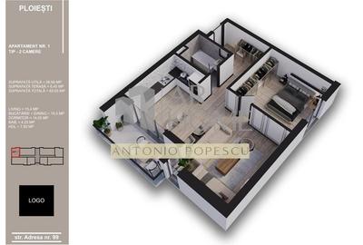 Apartament cu 2 camere decomandat în Albert - 15