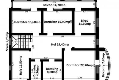 Casă individuală cu 6 camere cu Canalizare în CET - 59