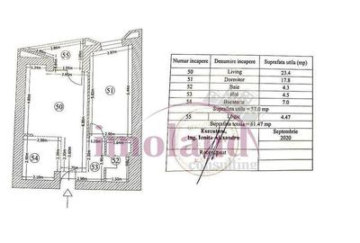 Apartament cu 2 camere semidecomandat în Barbu Văcărescu