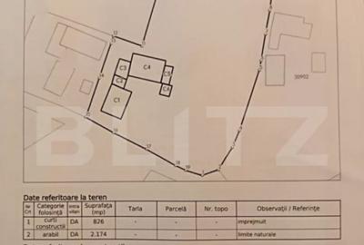 Casă cu 3 camere cu Teren 3000 Mp în Central