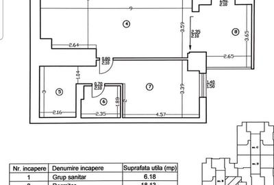 Apartament cu 3 camere decomandat, mobilat în Barbu Văcărescu - 2