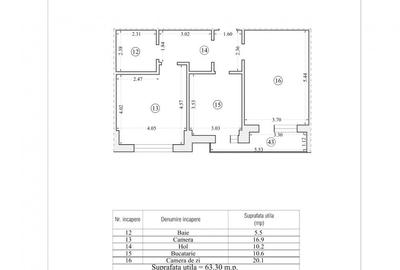 Apartament cu 2 camere decomandat în Tomis Plus - 5