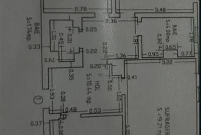 Apartament cu 3 camere decomandat în Central